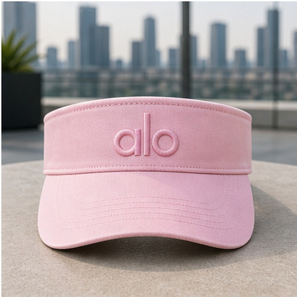 Alo Yoga Pink Open Top Visor Hat Tennis Golf Yoga
